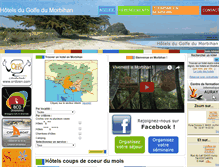 Tablet Screenshot of hotels-du-golfe-du-morbihan.com